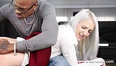 naughty liz rainbow experiences interracial ass play in hardcore scene