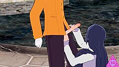 Hinata Blows Naruto's Monster Cock!