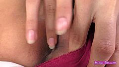 Asian Transsexual Jerking Off Solo in Front of Camera