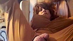 Fine Ass Transsexual In Crossdressing Uses Big Dildo And Toys On Her Ass.