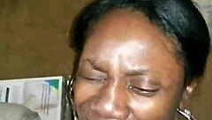 Intense ball licking session with eager tongue action