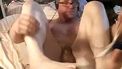 guy plays with toys for solo fun