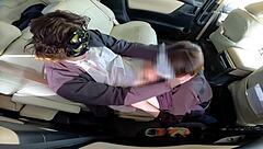 Wife's Secret Car Affair With Stranger's Creampie And Blowjob