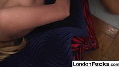 London Keyes performs double POV blowjob with two girls