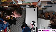 That stunning shoplifter just got caught stealing