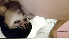 i'm sucking this slobbery cock while fucking my big tits and winking my milky ass