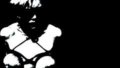 bigtitted sub gagged and caned by maledom