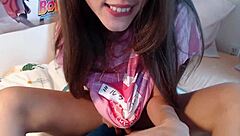 i watch horny brunette christine squirt on webcam solo