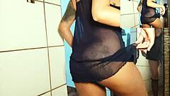 Hot girl dances naked showing big tits and ass