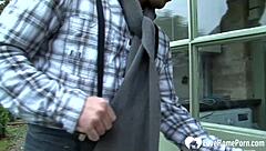 my friend's daughter gets emotional over my hard cock in homemade blowjob