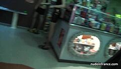 Big tits french amateur banged in basement