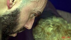 Athletic twink cums hard during intense anal pounding