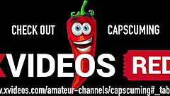 Emptying nuts in her guts on New Year's