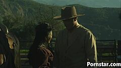 kaylani lei demonstrates her blowjob skills outdoors