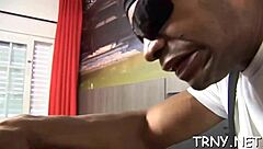 Surprise! Ladyboy gives hardcore blowjob