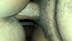 Fuck my girl right here in my mama's house! Watch her moan as I pound her tight pussy hard.