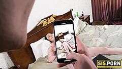 The super-horny chick DECIDES to USE stepbrothers HARD DICK