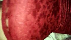 woman in red dress homemade video