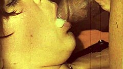 Vintage Interracial Taboo In London Lantern Scene