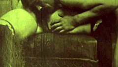 retro vintage lesbians exploring antique settings casually