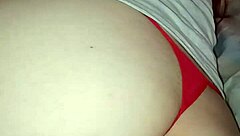 Teen engages in taboo sexual game with stepmother, leading to hardcore fucking and creampie in homemade POV