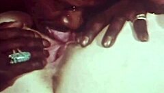 Vintage British Woman Sucks Hairy Interracial Cock in Taboo Scene