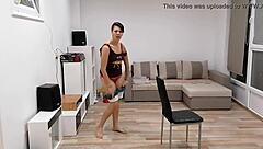 Watch this tantalizing solo striptease performance