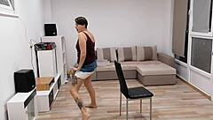 Watch this tantalizing solo striptease performance