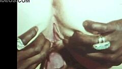 Vintage British Woman Sucks Hairy Interracial Cock in Taboo Scene