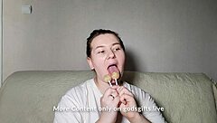 How I Love Giving Double Blowjob To Two Hard Cocks On Homemade Webcam