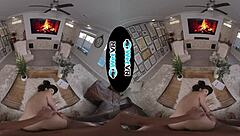 Small Tit Asian Lulu Chu Rides Big VR Dick Hard!