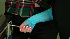 Megan Marx gives amazing handjob in POV