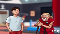 In Summertimesaga episode 2 17, who tied you up in this intense bdsm scene with the babe?