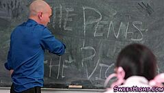 Teen in College Threeway Gets Pussy Licked by MILF