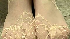 Very hot show of my sexy legs in pantyhose? Jerk off instructions with feet toes european fetish