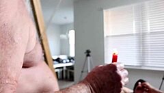 Sandra Moore's bondage missionary fuck with Hitachi toys and creampie