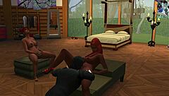 Teenage Step-Lesbian Munches Pussy In High Definition Action