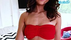 Eliza Ibarra Teased and Stretched by Massive Black Cock on Webcam