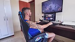 girlfriend seduces me with big ass to lose the game