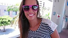 Nude teen fucks hard in pov