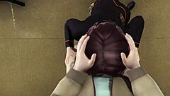 Hogwarts Legacy Student Bangs Hard in Library - 3D Animation