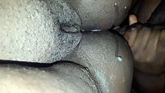 Wife with big ass receives creampie cumshot on cock