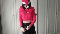 Chantal Channel's seductive twerking under the christmas tree