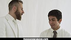Prude Missionary Boy Sucks Old Cock