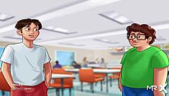 Teen Quickly Cums Inside His Teacher In Summertime Saga