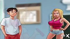 Teen Quickly Cums Inside His Teacher In Summertime Saga