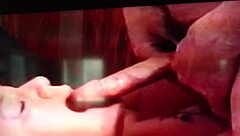 Retro Amateur Facial Cumshot in Blue Film