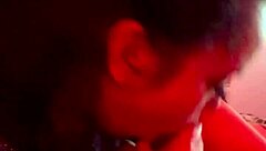 mixed step sister swallows every drop of big black cock