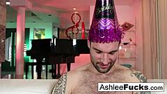 Sexy delivery girl mistaken for strippergram