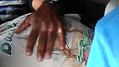 stunning brunette feels her pussy licked in group lesbian party